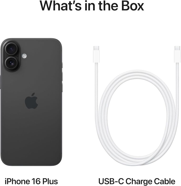 APPLE IPHONE 16 PLUS 256GB BLACK, , hi-res